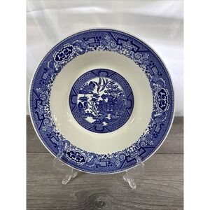VTG Blue Willow Ware 9" Soup Vegetable Bowl ~ Royal China Ironstone